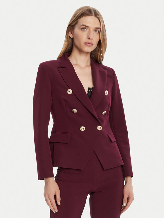 Rinascimento Сако CFC0126227003 Бордо Slim Fit цвят на ниска цена