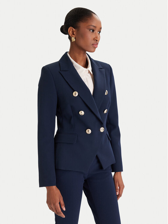 Rinascimento Сако CFC0126227003 Тъмносин Slim Fit цвят на ниска цена