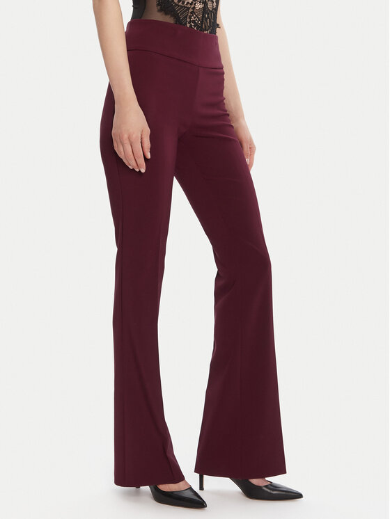Rinascimento Текстилни панталони CFC0125318003 Бордо Flare Fit цвят на ниска цена