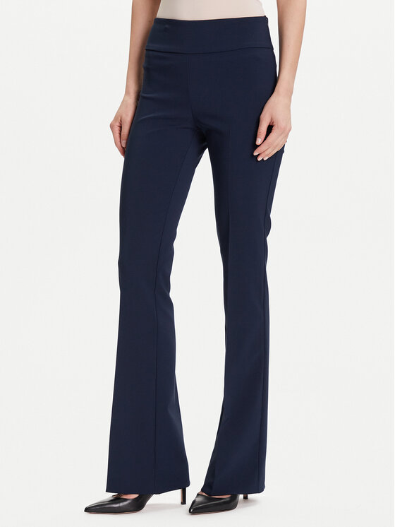 Rinascimento Текстилни панталони CFC0125318003 Тъмносин Flare Fit цвят на ниска цена