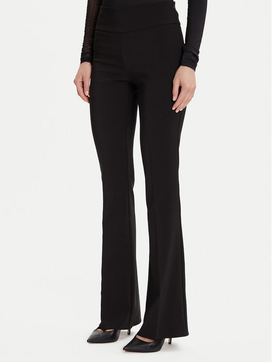 Rinascimento Текстилни панталони CFC0125318003 Черен Flare Fit цвят на ниска цена
