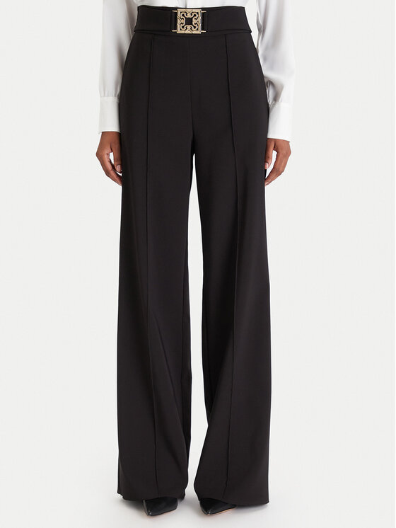 Rinascimento Текстилни панталони CFC0126211003 Черен Regular Fit цвят на ниска цена