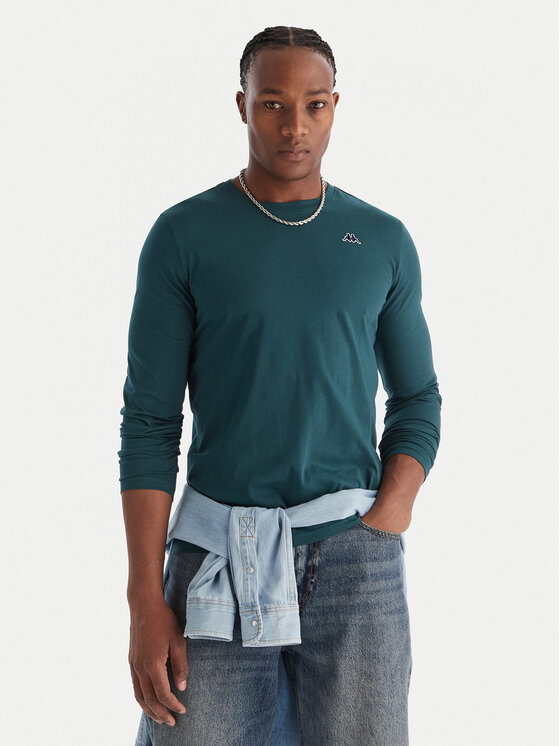 Robe di Kappa Тениска с дълъг ръкав 631189W Зелен Slim Fit цвят на ниска цена