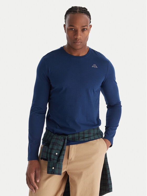 Robe di Kappa Тениска с дълъг ръкав 631189W Син Slim Fit цвят на ниска цена