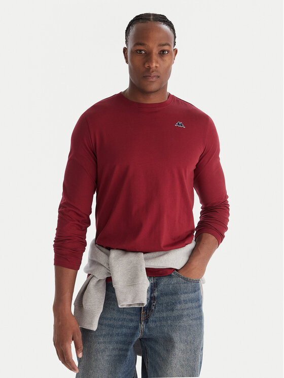 Robe di Kappa Тениска с дълъг ръкав 631189W Червен Slim Fit цвят на ниска цена