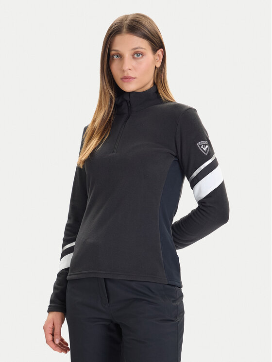 Rossignol Полар Strawpile RLNWL05 Черен Regular Fit цвят на ниска цена