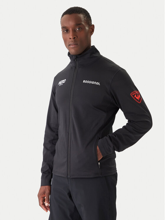 Rossignol Суитшърт от техническо трико Hero RLOML01 Черен Slim Fit цвят на ниска цена