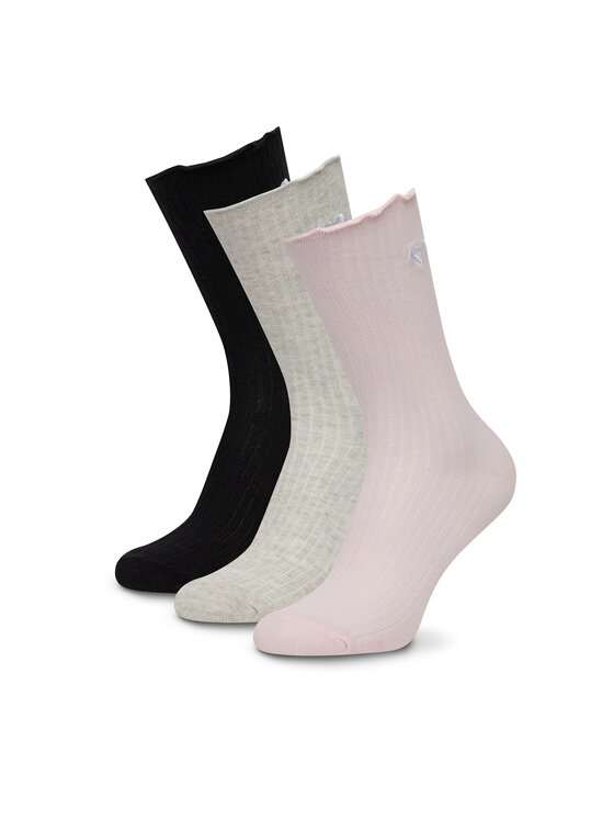 Roxy Дълги чорапи AS_ROXY_01W_SS25 (3-PACK) Розов цвят на ниска цена