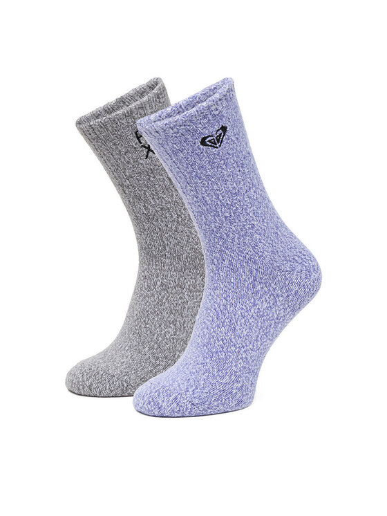 Roxy Дълги чорапи CEO_AS_ROXY_06_W_AW25 (2 PACK) mix Сив цвят на ниска цена