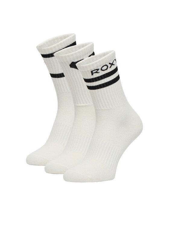 Roxy Дълги чорапи CEO_AS_ROXY_11_W_AW25 (3-PACK) Бял цвят на ниска цена