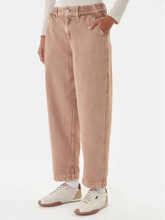 Roxy Дънки Break My Soul ERJNP03666 Кафяв Regular Fit цвят на ниска цена