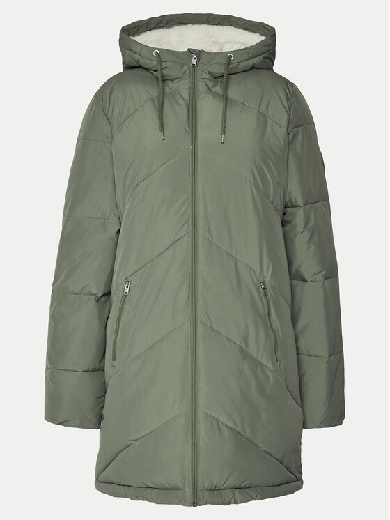 Roxy Зимно яке Better Weather ERJJK03634 Зелен Regular Fit цвят на ниска цена