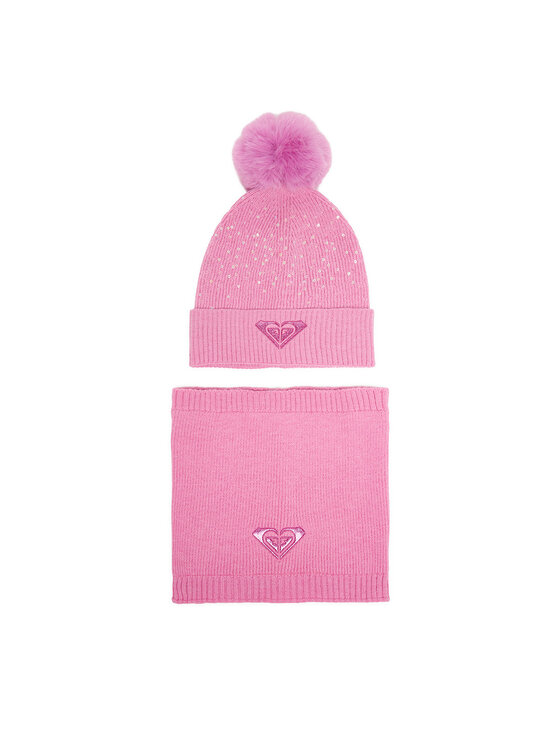 Roxy Комплект шапка и шал тип комин CEO-ROXY_ACCCS_08_AW2025 Розов цвят на ниска цена