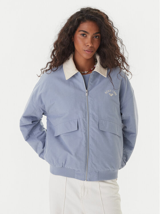 Roxy Преходно яке ERJJK03672 Син Regular Fit цвят на ниска цена