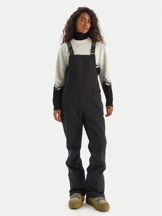 Roxy Ски панталони Rideout BIB PT ERJTP03290 Черен Regular Fit цвят на ниска цена
