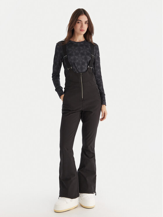 Roxy Ски панталони Summit Bib PT ERJTP03291 Черен Skinny Fit цвят на ниска цена