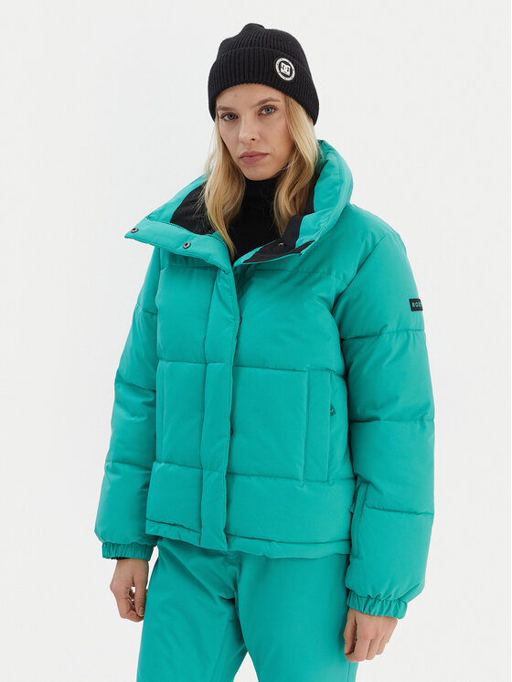 Roxy Скиорско яке Snow Winter Rebel JK ERJTJ03545 Зелен Regular Fit цвят на ниска цена