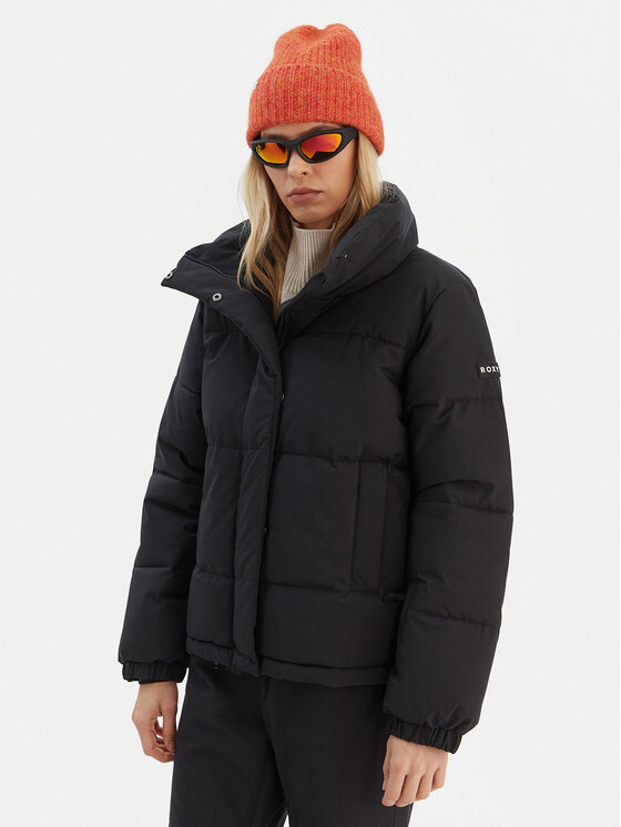 Roxy Скиорско яке Snow Winter Rebel JK ERJTJ03545 Черен Regular Fit цвят на ниска цена