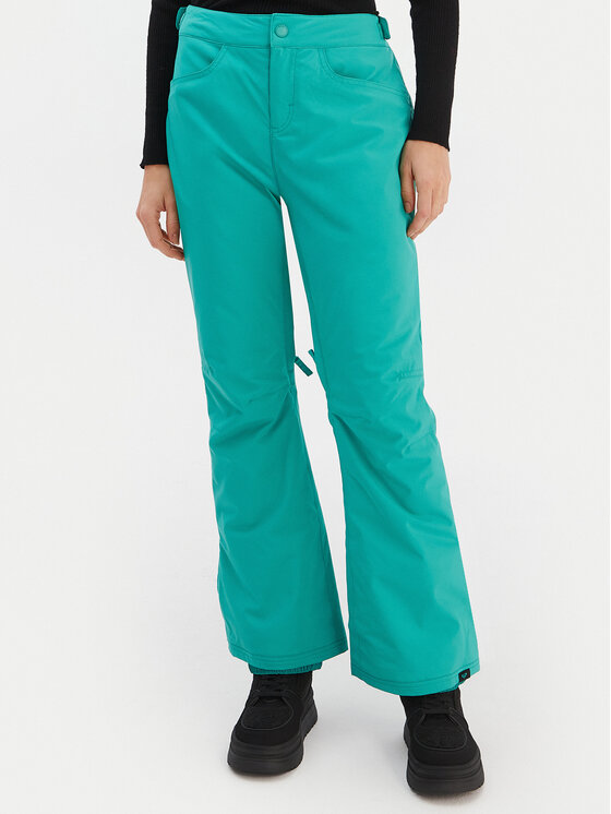 Roxy Сноуборд панталони Backyard ERJTP03299 Зелен Tailored Fit цвят на ниска цена