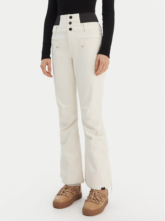 Roxy Сноуборд панталони Rising High ERJTP03295 Бял Skinny Fit цвят на ниска цена