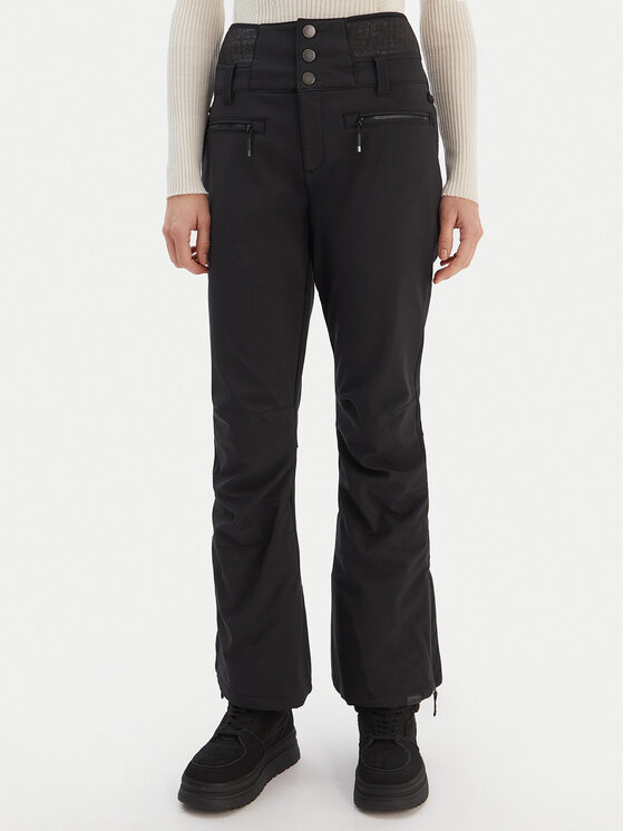 Roxy Сноуборд панталони Rising High ERJTP03295 Черен Skinny Fit цвят на ниска цена