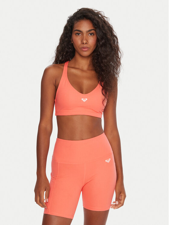 Roxy Спортен сутиен Heart Into It ERJKT04359 Коралов цвят на ниска цена