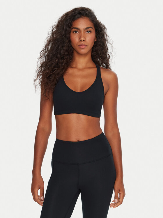 Roxy Спортен сутиен Heart Into It ERJKT04359 Черен цвят на ниска цена