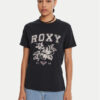 Roxy Тишърт Oceanregular Poster ERJZT06017 Тъмносин Regular Fit цвят на ниска цена