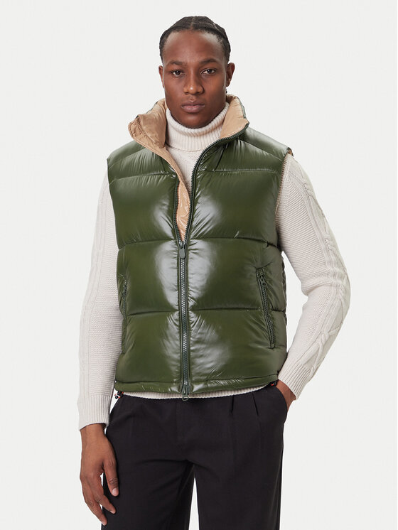 Save The Duck Елек D81382U LOVE21 Зелен Regular Fit цвят на ниска цена