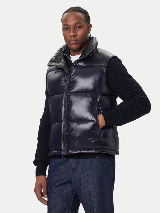 Save The Duck Елек D81382U LOVE21 Тъмносин Regular Fit цвят на ниска цена