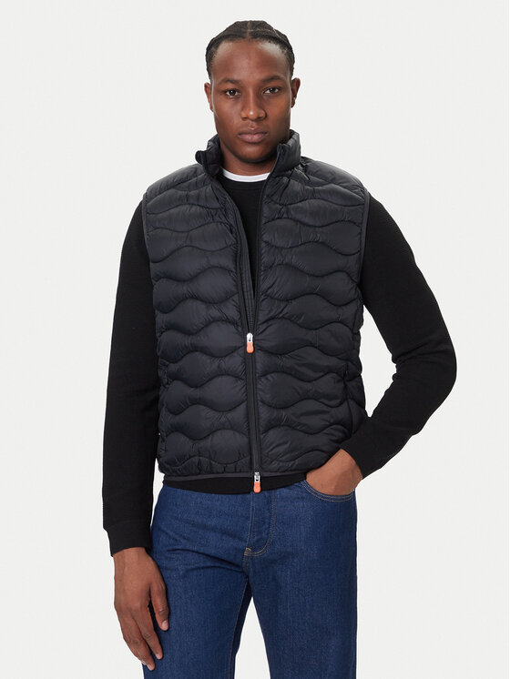 Save The Duck Елек D82187M GIGA21 Черен Regular Fit цвят на ниска цена