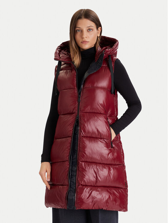 Save The Duck Жилетка за костюм D80302W LOVE21 Бордо Regular Fit цвят на ниска цена