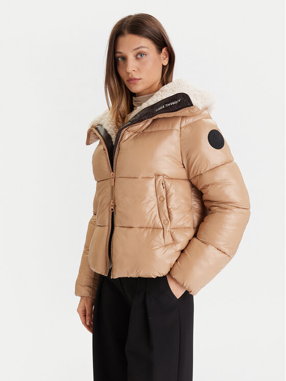 Save The Duck Зимно яке D30974W LOVE21 Бежов Regular Fit цвят на ниска цена