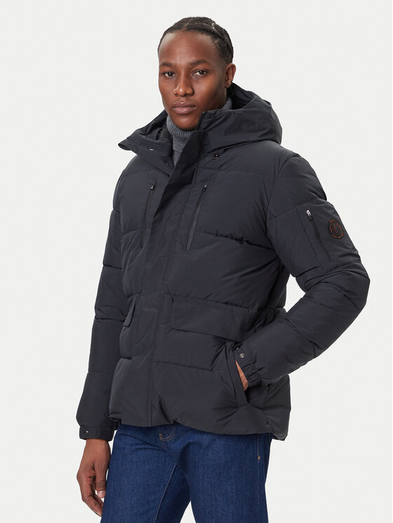 Save The Duck Зимно яке P30811M LEAF21 Черен Regular Fit цвят на ниска цена