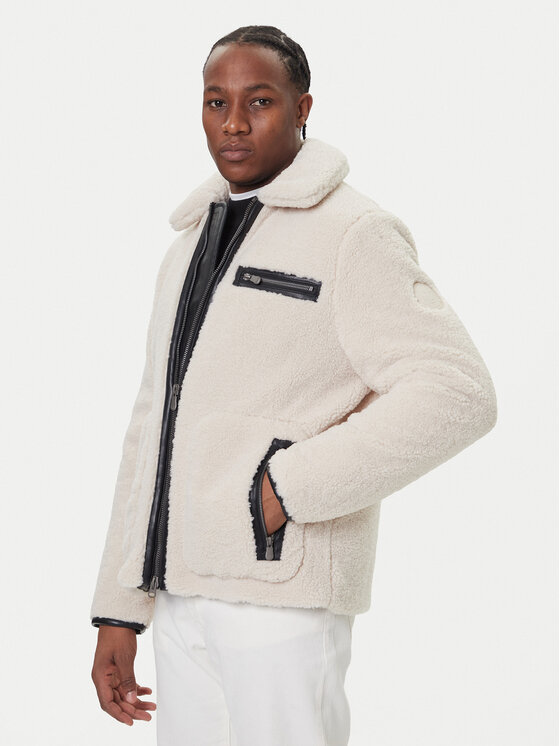 Save The Duck Кожух D32522M BUBU21 Бежов Regular Fit цвят на ниска цена