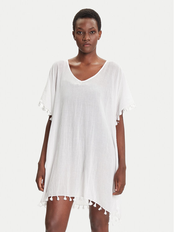 Seafolly Плажна рокля Amnesia 52162 Бял Regular Fit цвят на ниска цена