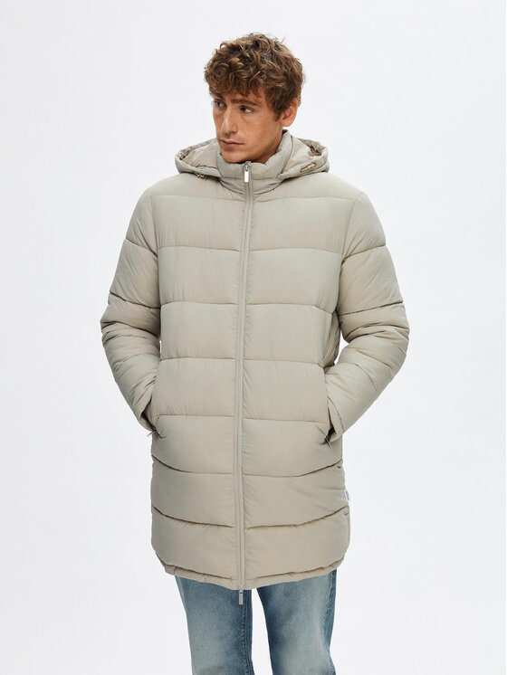 Selected Homme Зимно яке Cooper 16089959 Бежов Regular Fit цвят на ниска цена