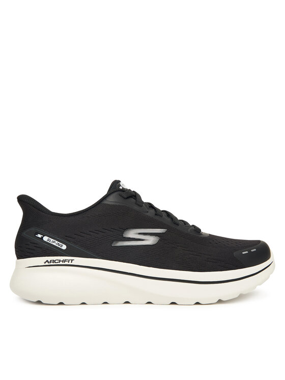 Skechers Сникърси Go Walk Arch Fit N-Joy 217075 BKW Черен цвят на ниска цена