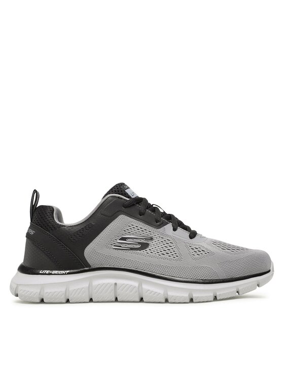 Skechers Сникърси Track Broader 232698/GYBK Сив цвят на ниска цена