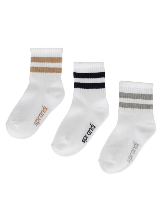 Sprandi Дълги чорапи 0KB-001-SS25 (3-PACK) Бял цвят на ниска цена