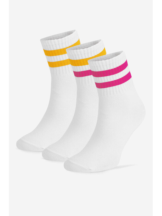 Sprandi Къси чорапи 0UB-003-AW24 (3-PACK) Жълт цвят на ниска цена