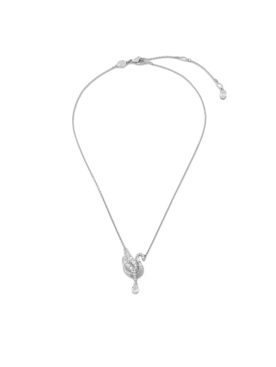 Swarovski Колие Swan 5723387 Сребрист цвят на ниска цена