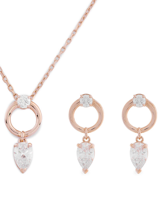 Swarovski Комплект колие и обеци Mesmera 5733808 Розово злато цвят на ниска цена