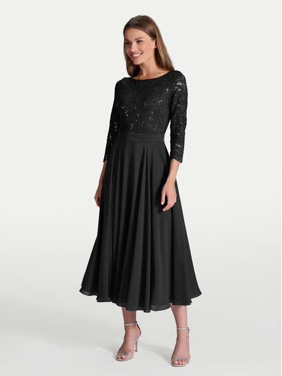 Swing Коктейлна рокля 77761710 Черен Regular Fit цвят на ниска цена