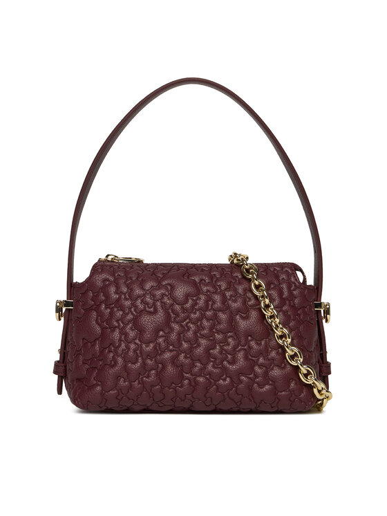 TOUS Дамска чанта Puffy Bear 2002305021 Бордо цвят на ниска цена