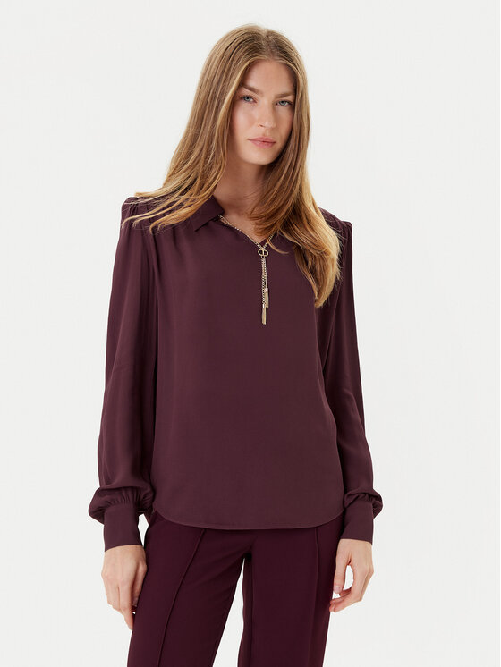 TWINSET Блуза 252TP2291 Бордо Loose Fit цвят на ниска цена