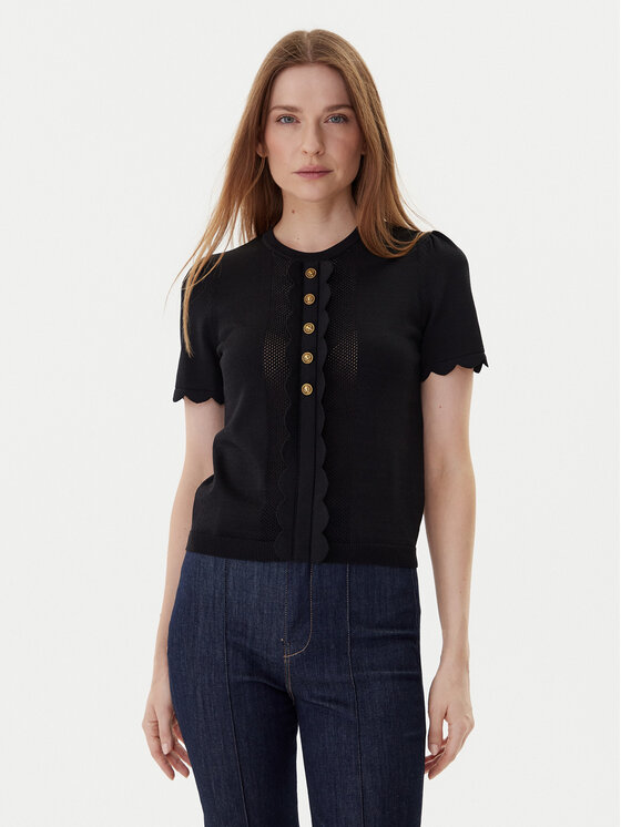 TWINSET Блуза 252TP3203 Черен Regular Fit цвят на ниска цена
