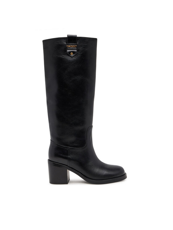 TWINSET Ботуши ko252TCP080 Черен цвят на ниска цена