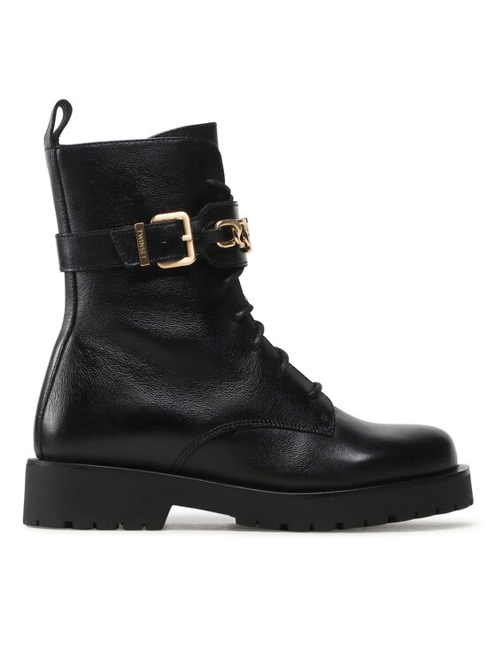 TWINSET Зимни обувки 232TCP060 Черен цвят на ниска цена