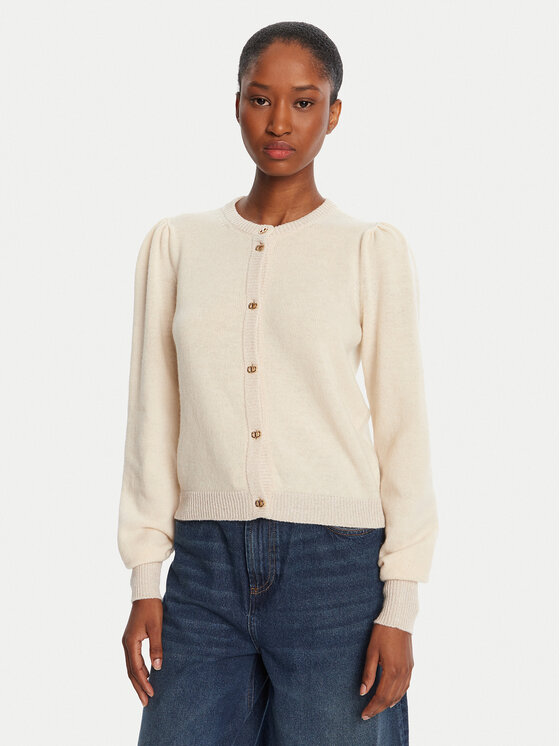 TWINSET Кардиган 252TP3583 Бежов Regular Fit цвят на ниска цена